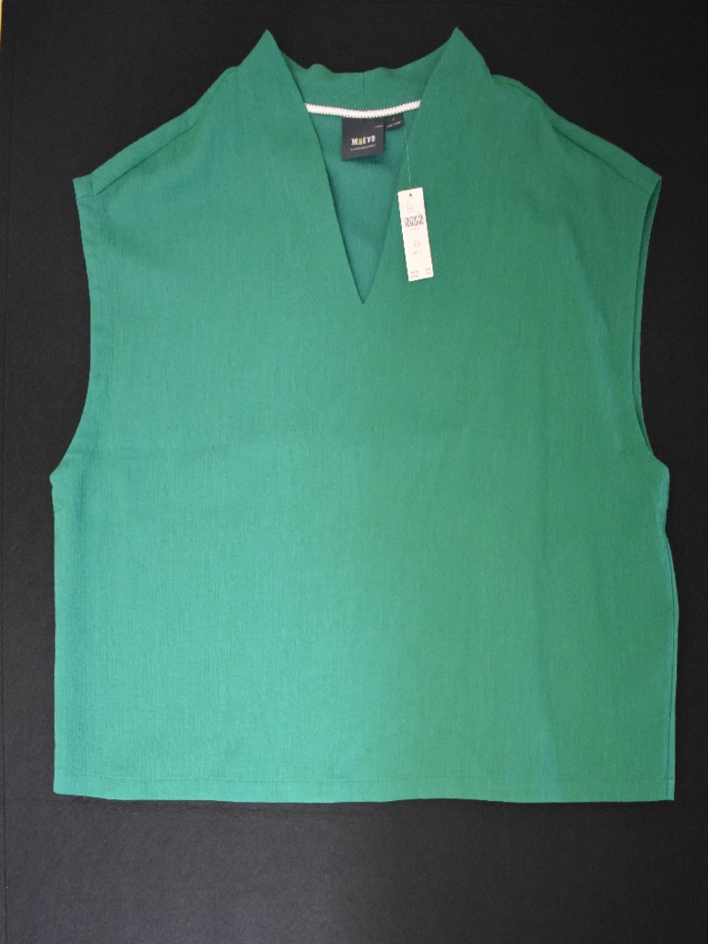 NWT Maeve by Anthropologie Plus Green Vert V-Neck Sleeveless Top Size 3X